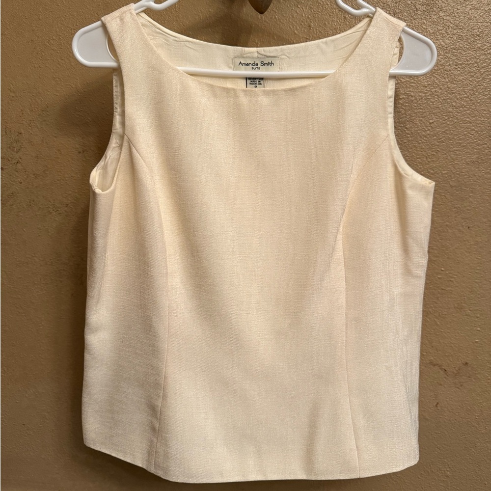 Amanda Smith Cream Top Blouse